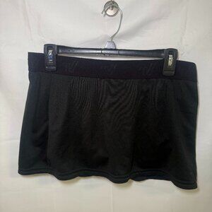 Black Varsity Skirt